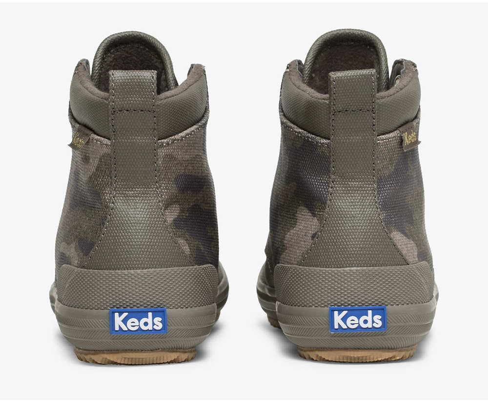 Botas Keds Mujer Verde Oliva - Scout Ii Water-Resistant Camo Lona W/ Thinsulate™ - 586-UTGCMJ